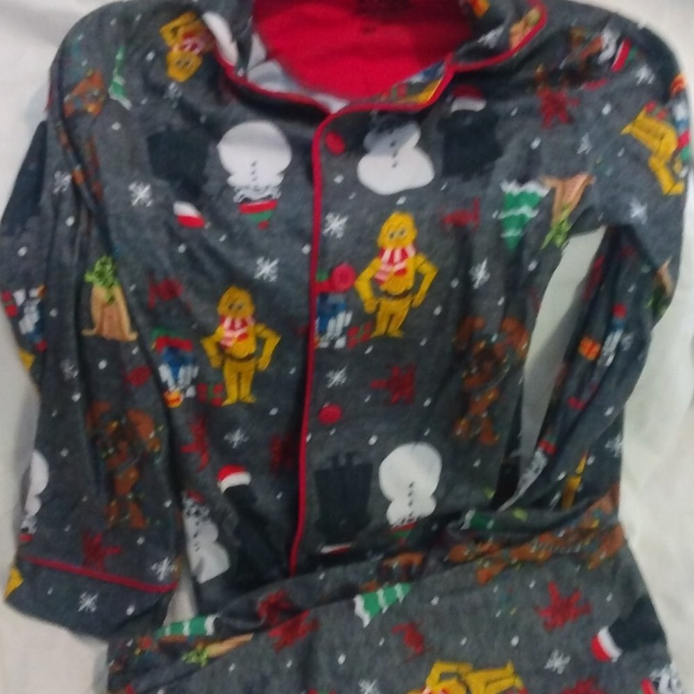 Star wars flannel button up pajamas